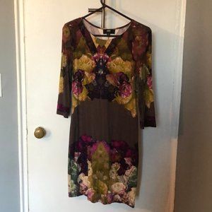 Flower Print Mini Dress